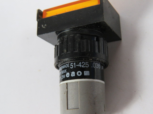 EAO 51-425.036 Yellow Push Button Actuator 48V/1,2W USED