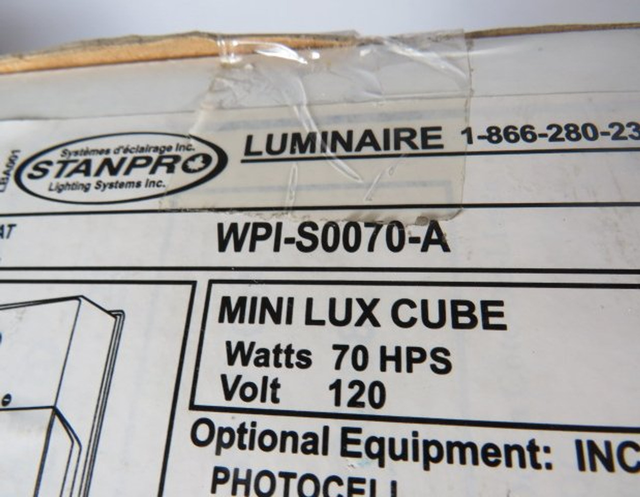 Stanpro WPI-S0070-A Mini Lux Cube 70HPS 120V ! NEW !