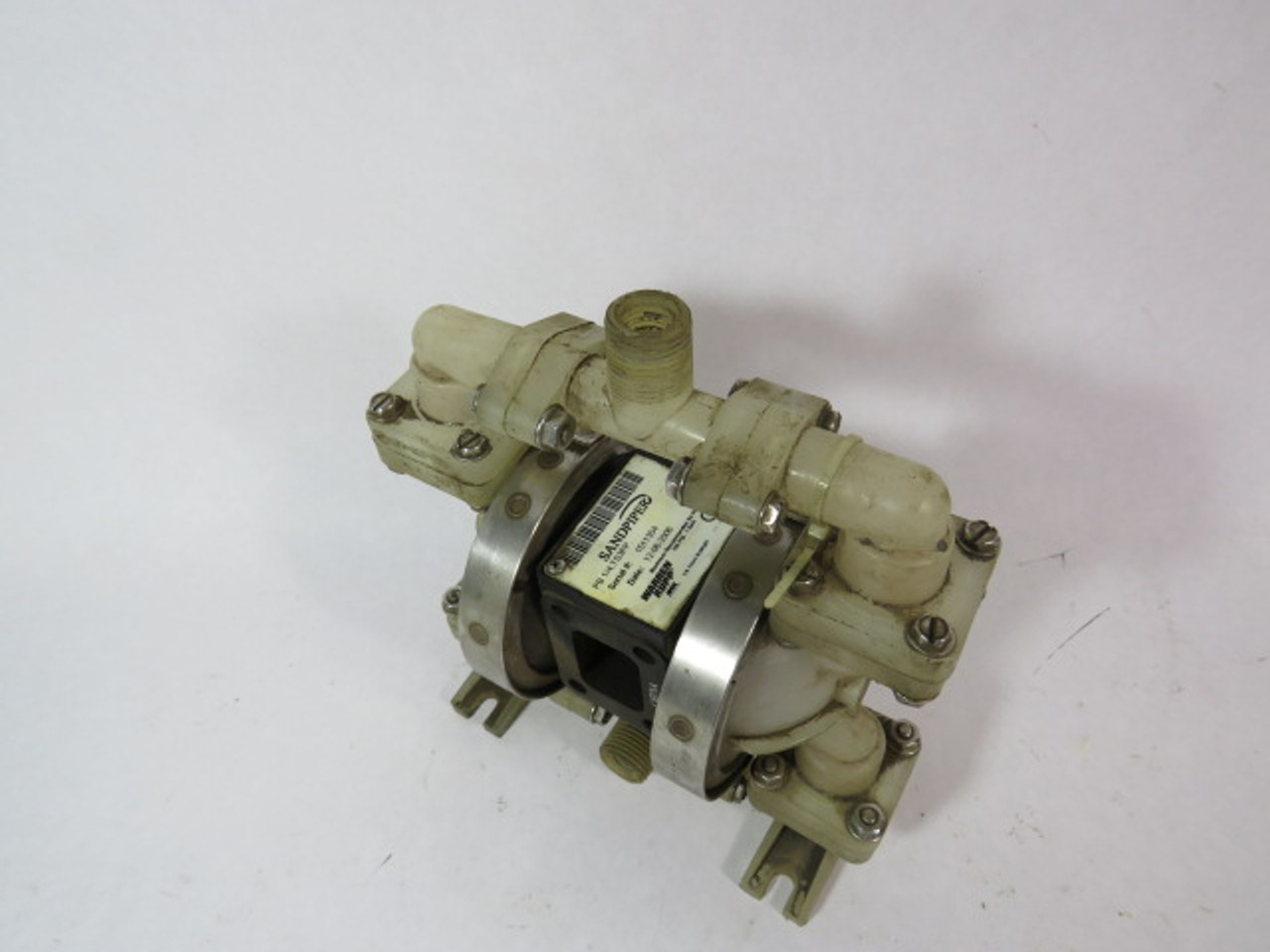 Warren Pump PB-1/4-TS3PP Air Powered Double Diaphragm Pump 1/4" PTFE USED