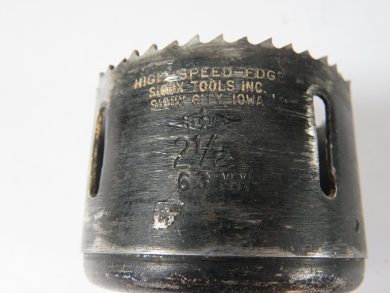 Sioux Tools 2-1/2in-63mm Steel Saw Metal Circle Cutter Round Drill Bit USED