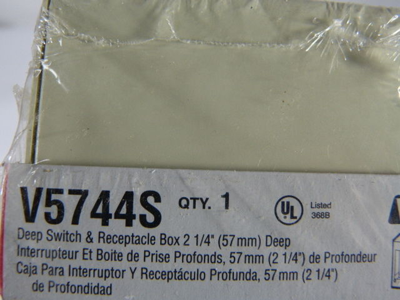 Wiremold V5744S VC5744S Rectangular 1-Gang Deep Switch Receptacle Box ! NEW !