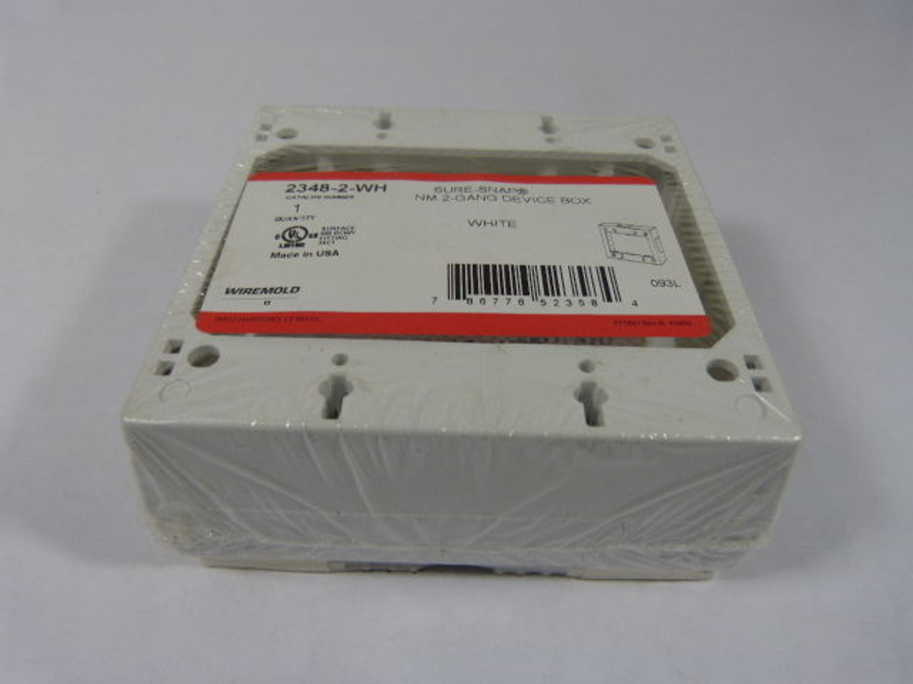 Wiremold 2348-2-WH Deep Two-Gang Device Box - White ! NEW !