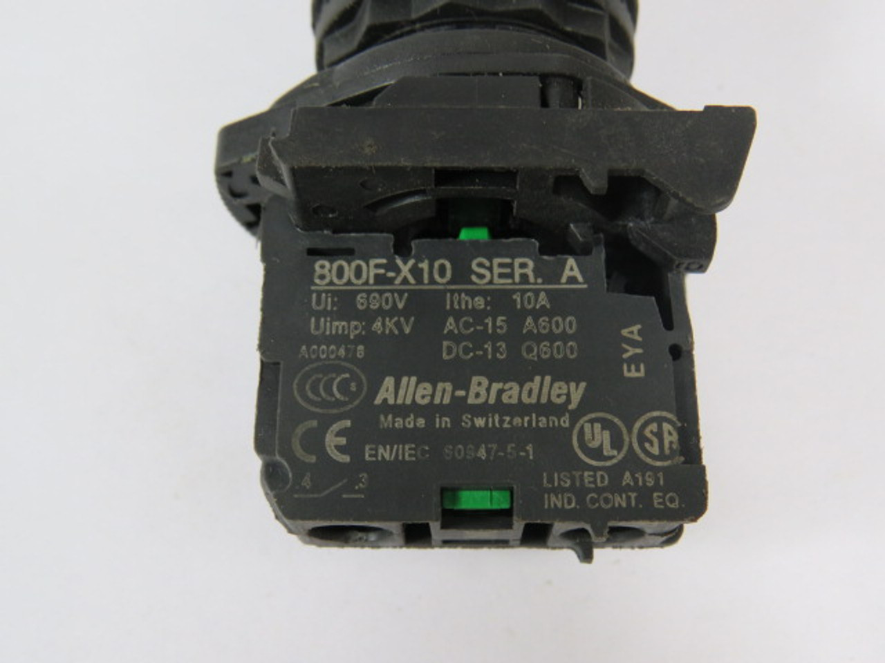 Allen-Bradley 800FP-SM22 Selector Switch 1NO 2-Position USED