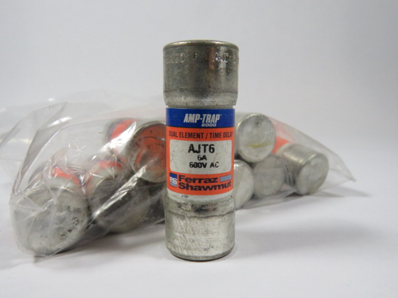 Ferraz Shawmut AJT6 Dual Element Time Delay Fuse 6A 600V Lot of 10 USED