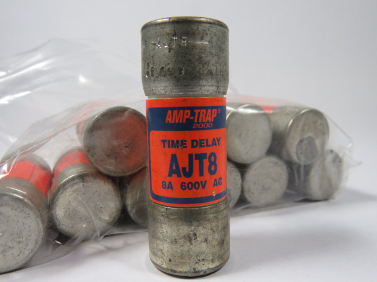 Gould Shawmut AJT8 Amp-Trap Time Delay Fuse 8A 600V Lot of 10 USED