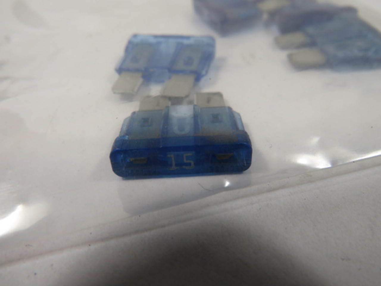 Bussmann ATC-15 Blue Blade Fuse 15A 32VDC Lot of 5 USED