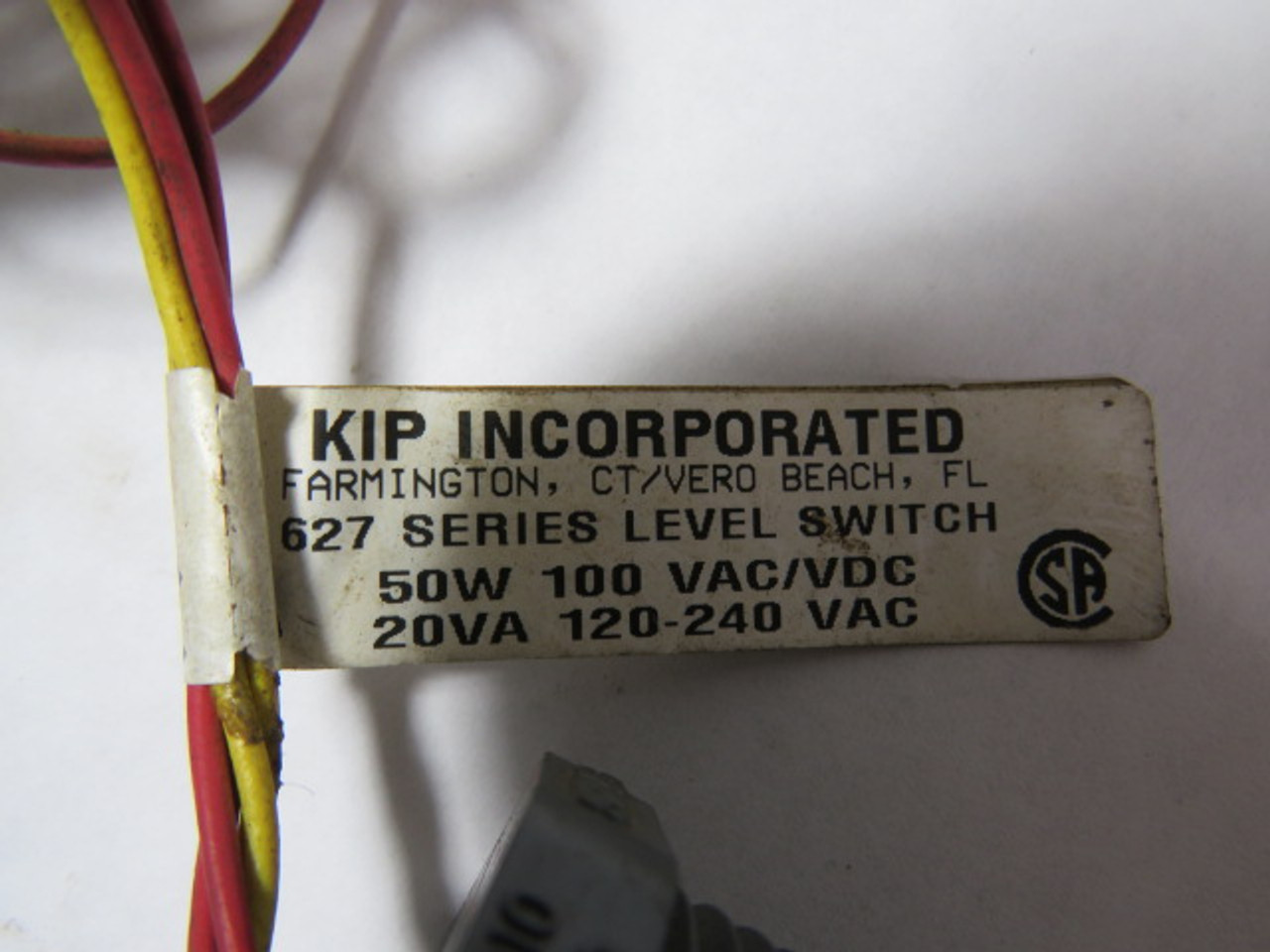 KIP 627 Level Switch 100-240VAC 100VDC 50W 20VA 65cm Long USED