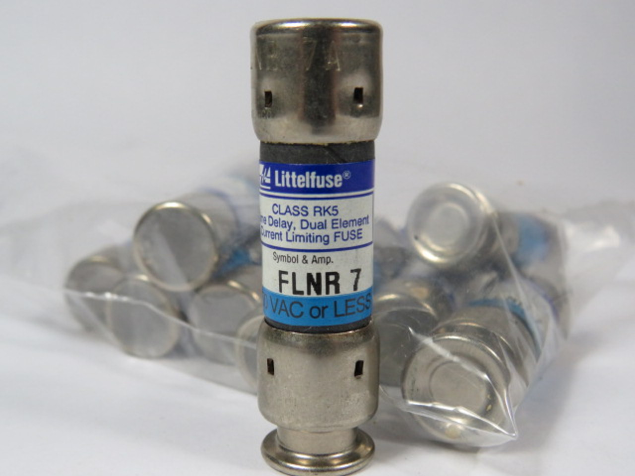 Littelfuse FLNR-7 Time Delay Dual Element Fuse 7A 250V Lot of 10 USED