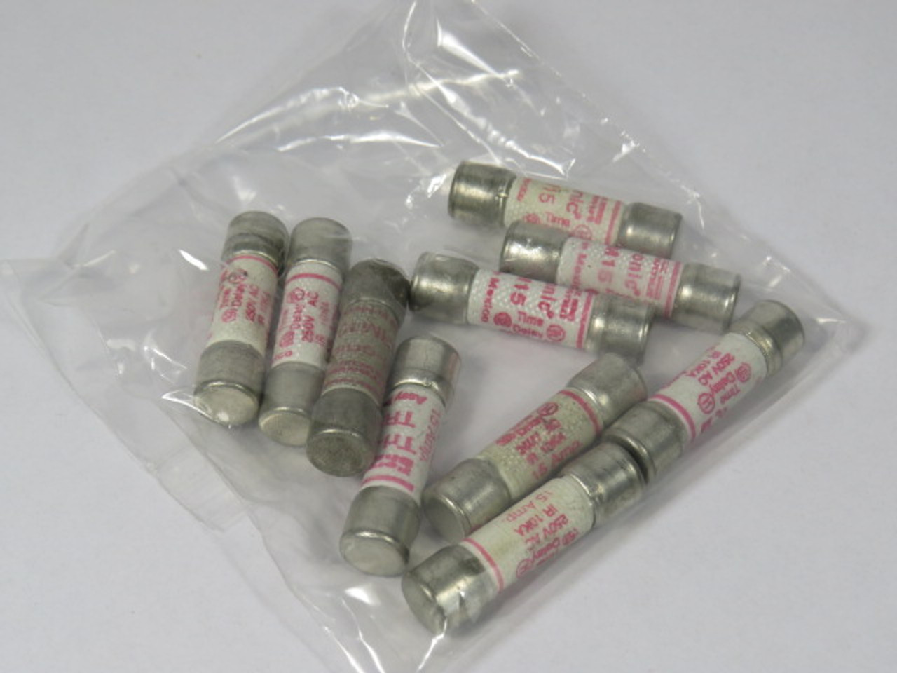 Ferraz Shawmut TRM15 Time Delay Fuse 15A 250V Lot of 10 USED