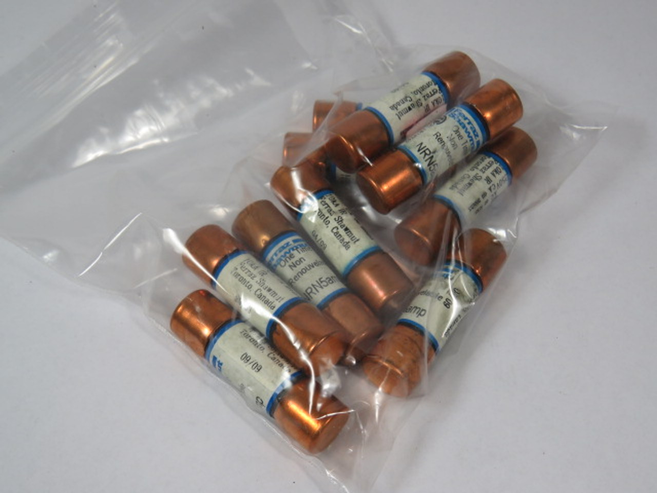 Ferraz Shawmut NRN5 One Time Fuse 5A 250V Lot of 10 USED