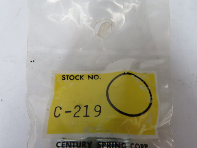 Century Spring C-219 Extension Spring 4-1/2" L 15/32" OD .041" WD 2-Pk ! NWB !