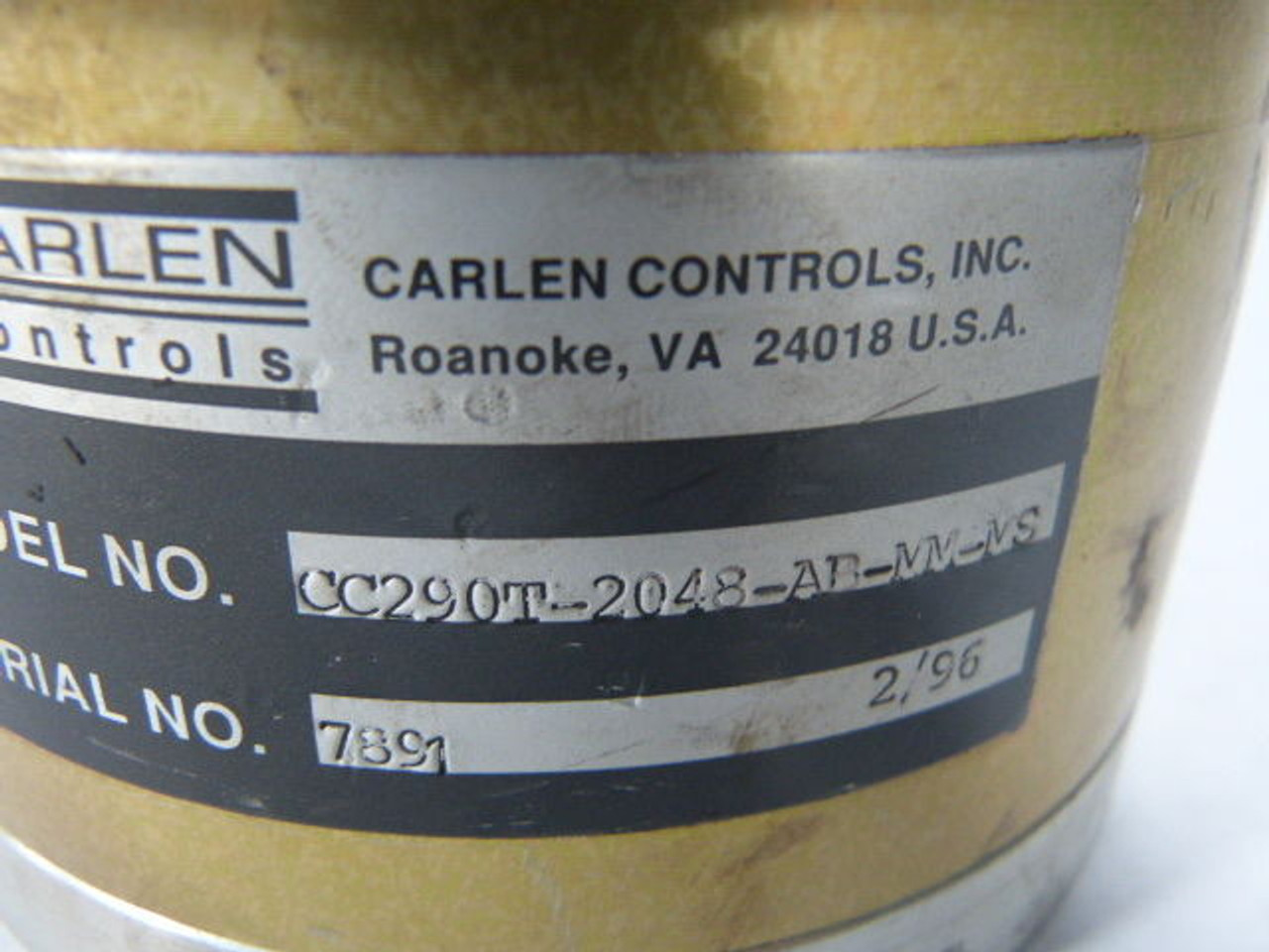 Carlen Controls CC290T-2048-AB-MM-MS Encoder USED