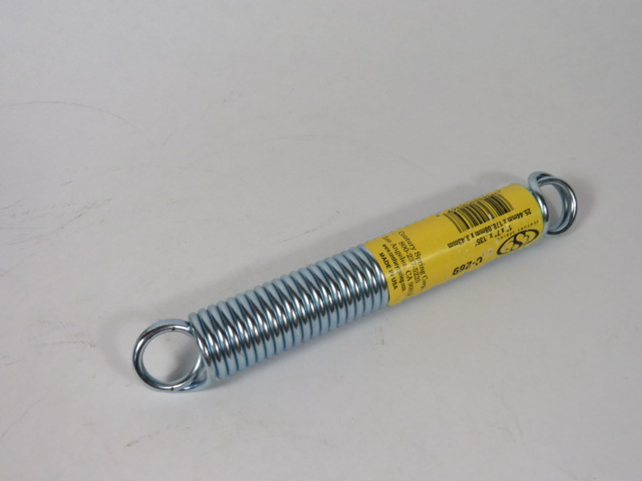 Century Spring C-269 Extension Spring 7" L 1" OD .135" WD ! NEW !
