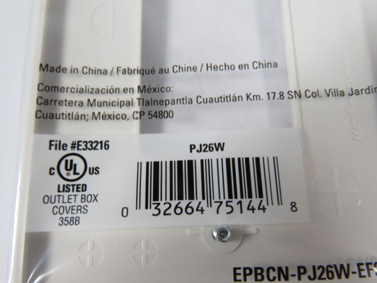 Eaton PJ26W Single Gang Decorator Wall Plate Lot of 16 ! NOP !