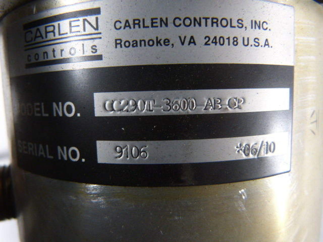 Carlen Controls CC290T-3600-AB-CP Encoder 0-30000RPM 5-30VDC USED