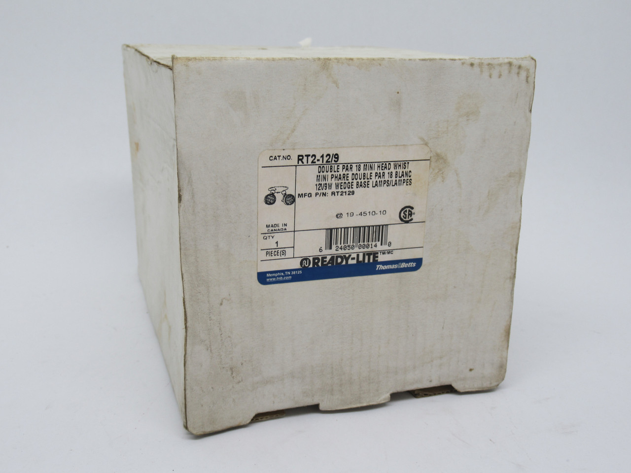 Thomas & Betts RT2-12/9 Double Head Micro Tungsten Lamp 12V 9W ! NEW !