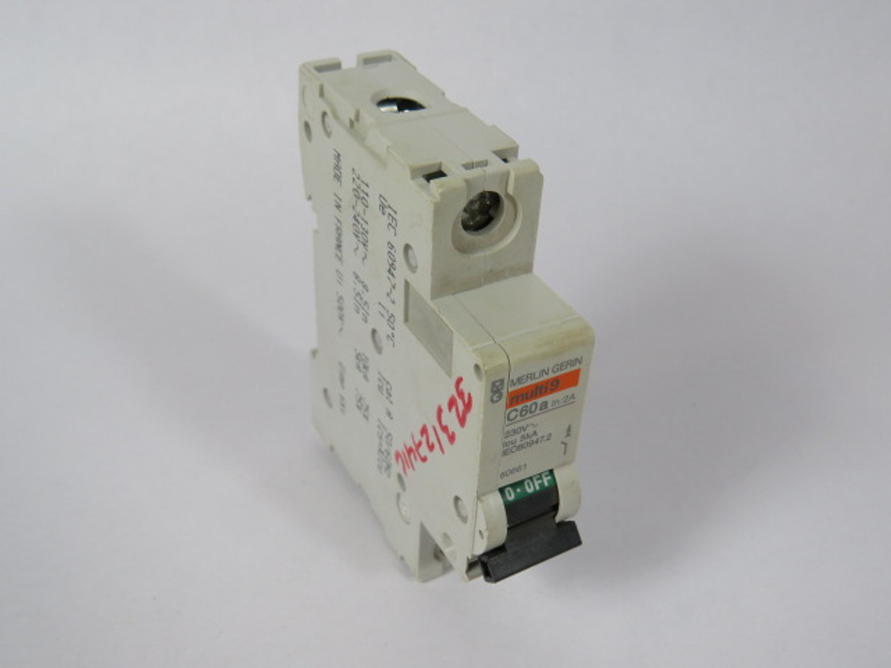 Merlin Gerin 60661 C60A Circuit Breaker 2A 230VAC 1Pole USED