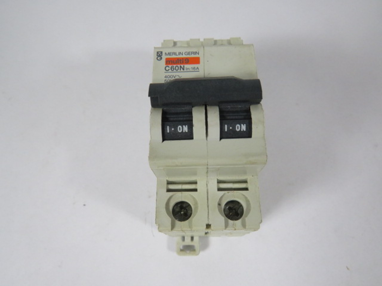 Merlin Gerin 60881 C60N Circuit Breaker 16A 400VAC 2P 50Hz. USED