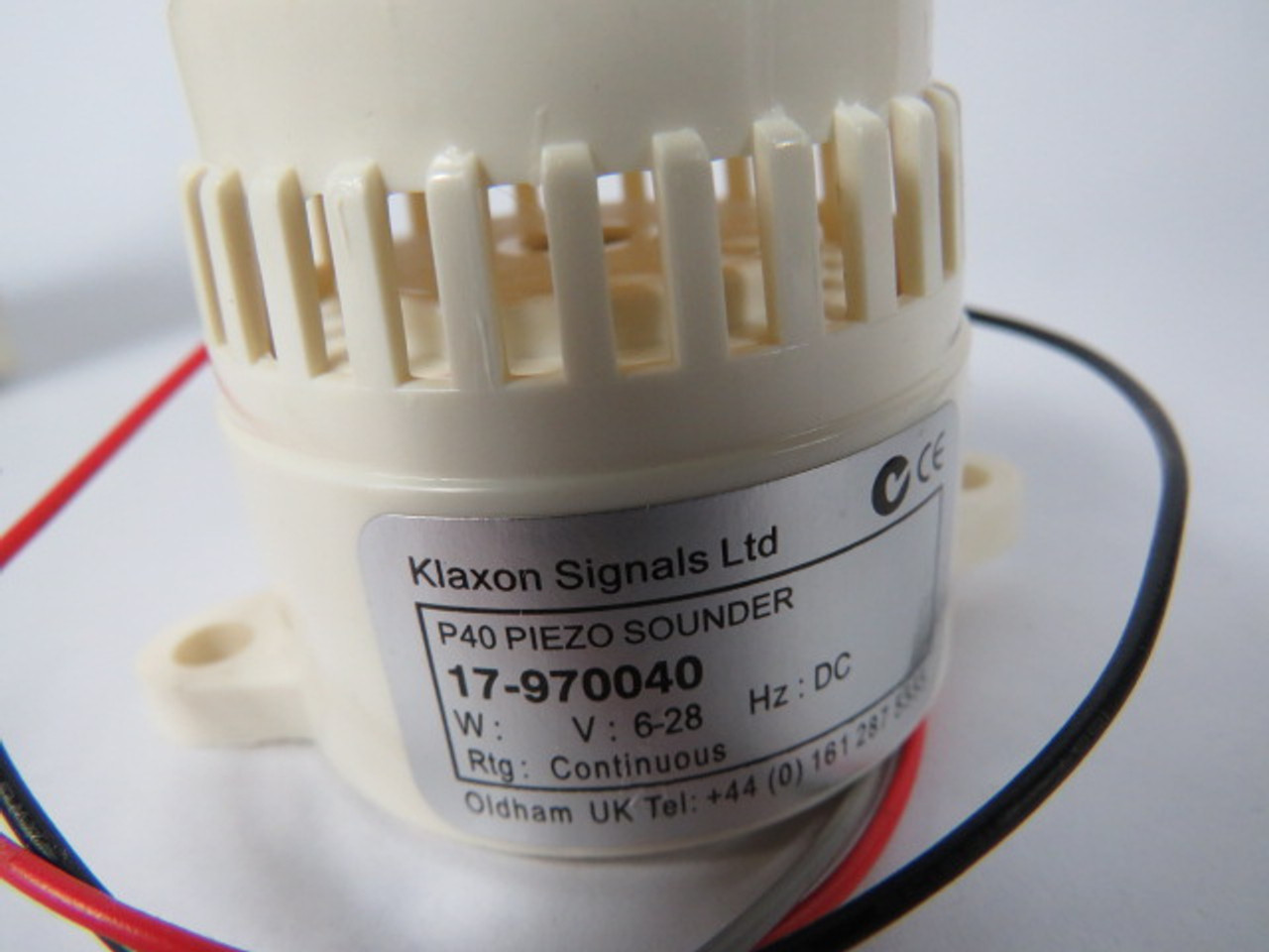 Klaxon Signals 17-970040 P40 2-Tone Sounder Buzzer 40mA 95dB 3200Hz. ! NEW !