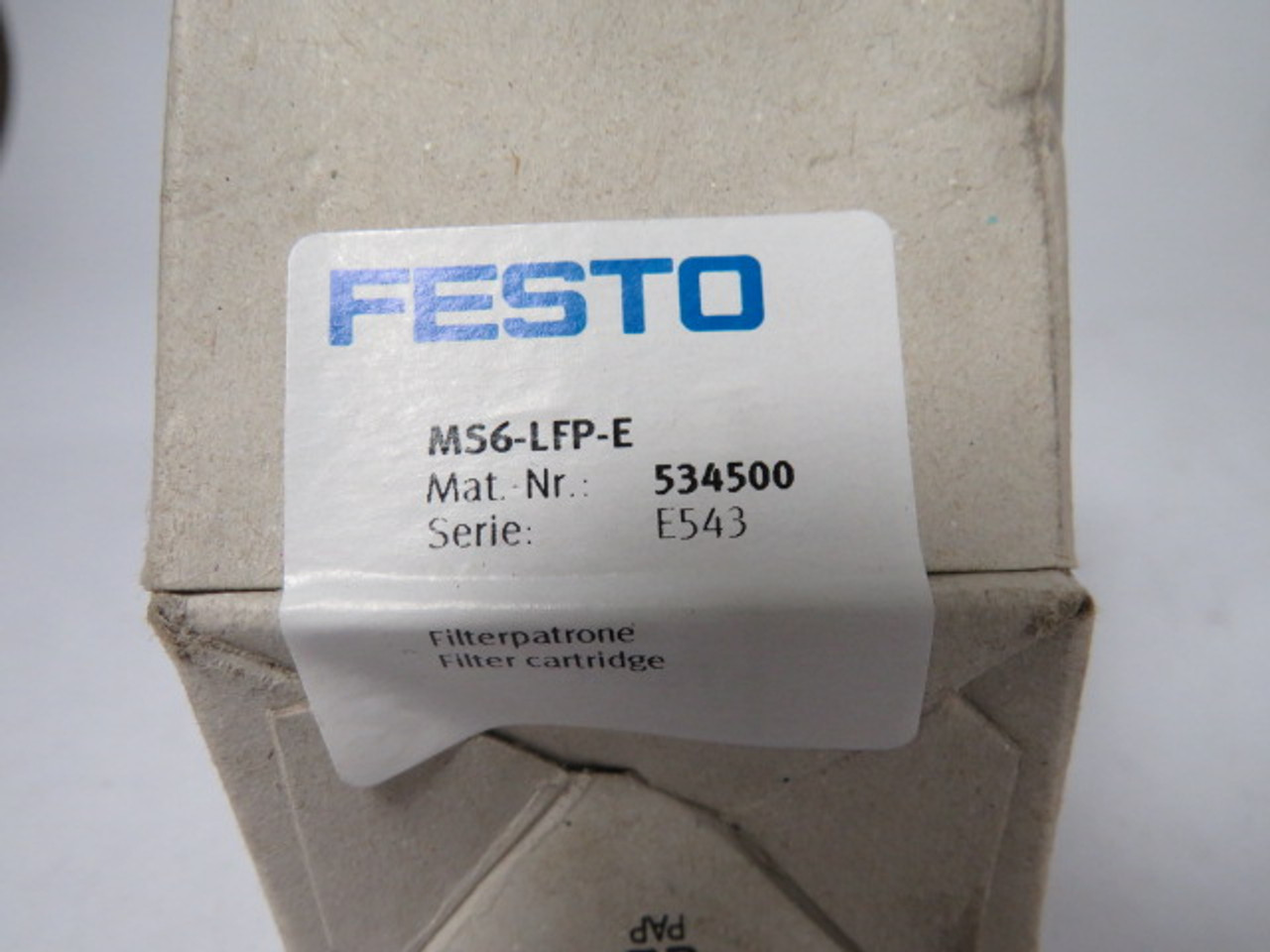 Festo 534500 Active Carbon Filter Cartridge 40um ! NEW !