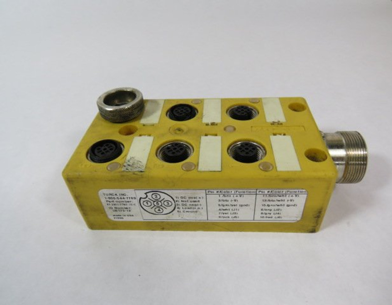 Turck VB2X30-P7X6-CS16 Multibox 48V 4A 6-Port Side Exit M23 Homerun USED