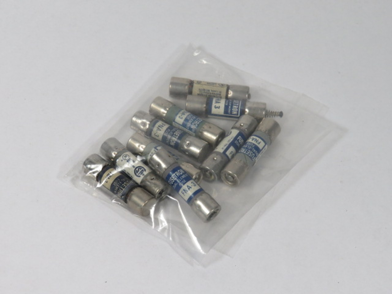 Fusetron FNA-3 Dual Element Fuse 3A 125V Lot of 10 USED