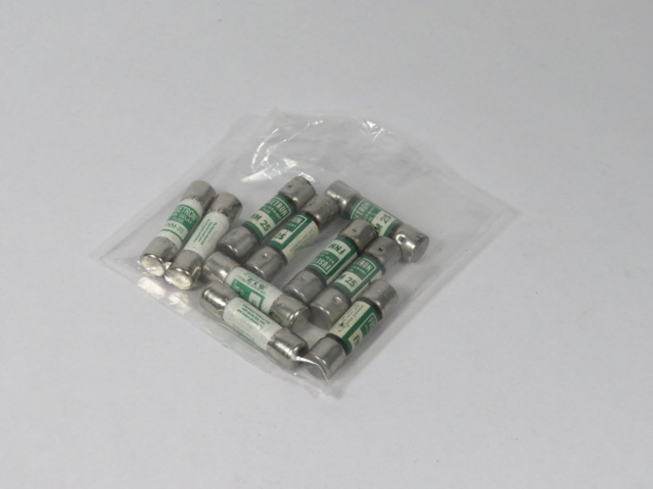 Fusetron FNM-25 Dual Element Fuse 25A 250V Lot of 10 USED
