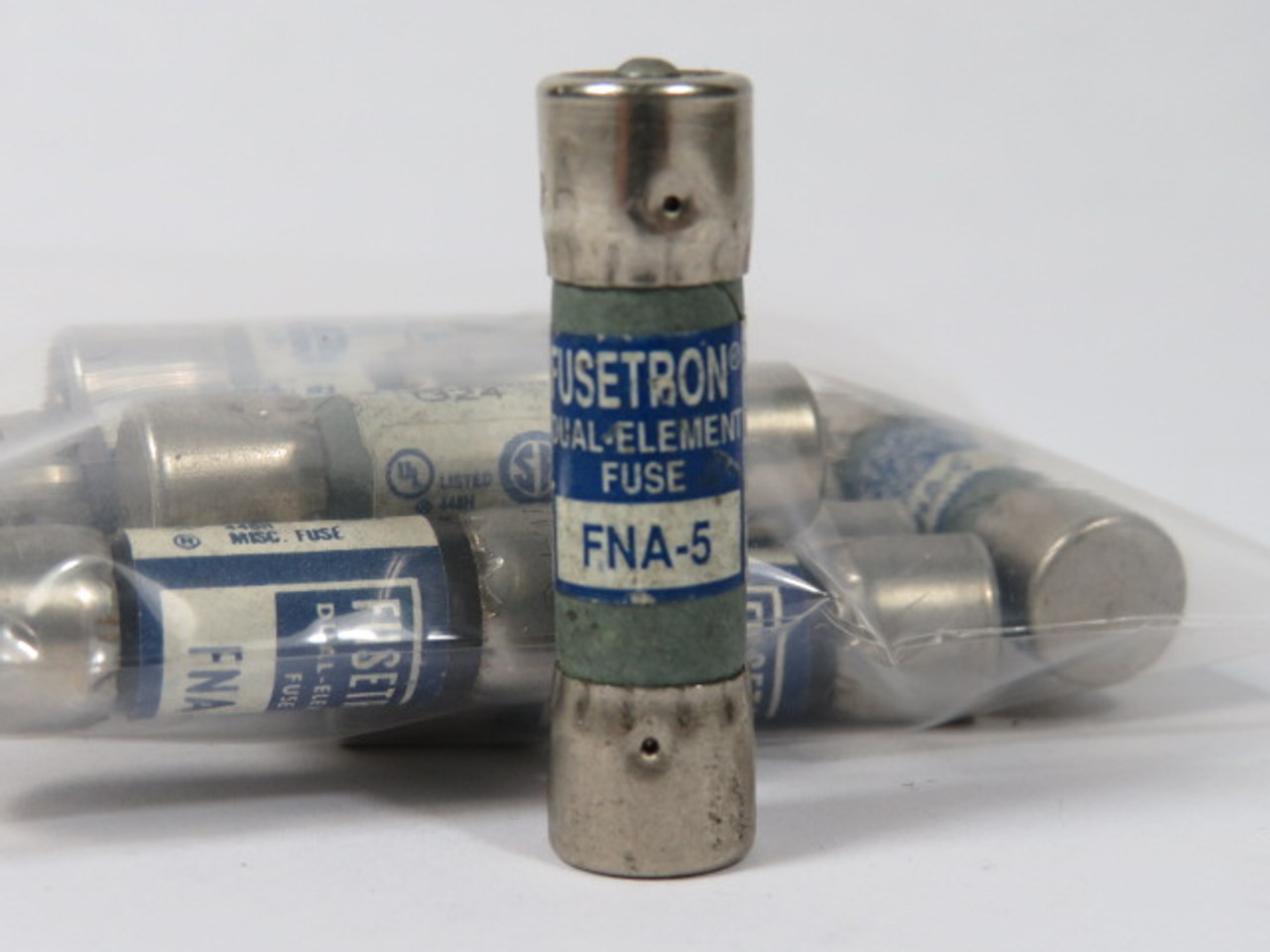 Fusetron FNA-5 Dual Element Fuse 5A 125V Lot of 10 USED