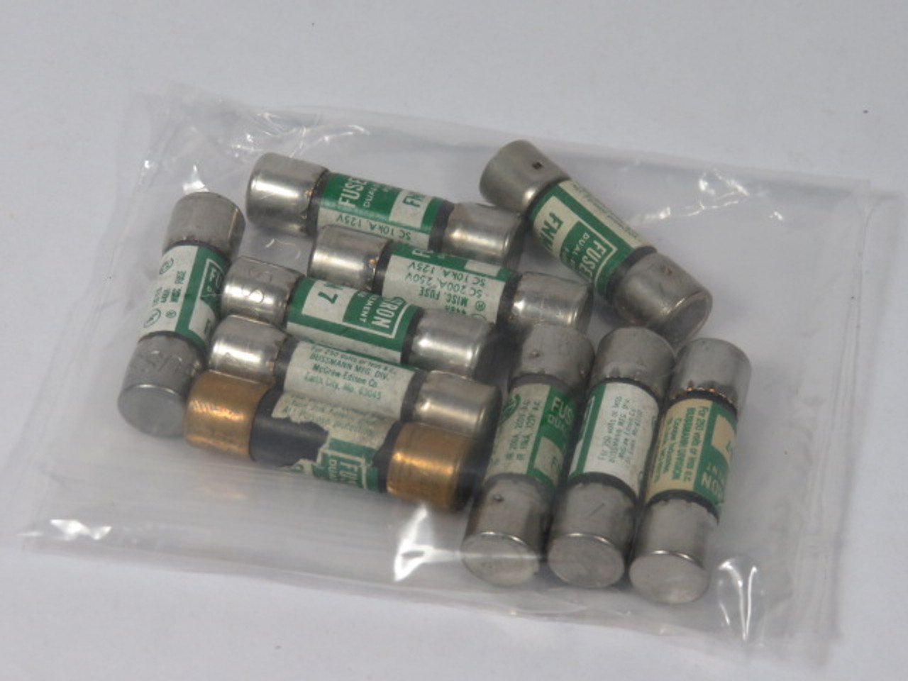 Fusetron FNM-7 Dual Element Fuse 7A 250V Lot of 10 USED