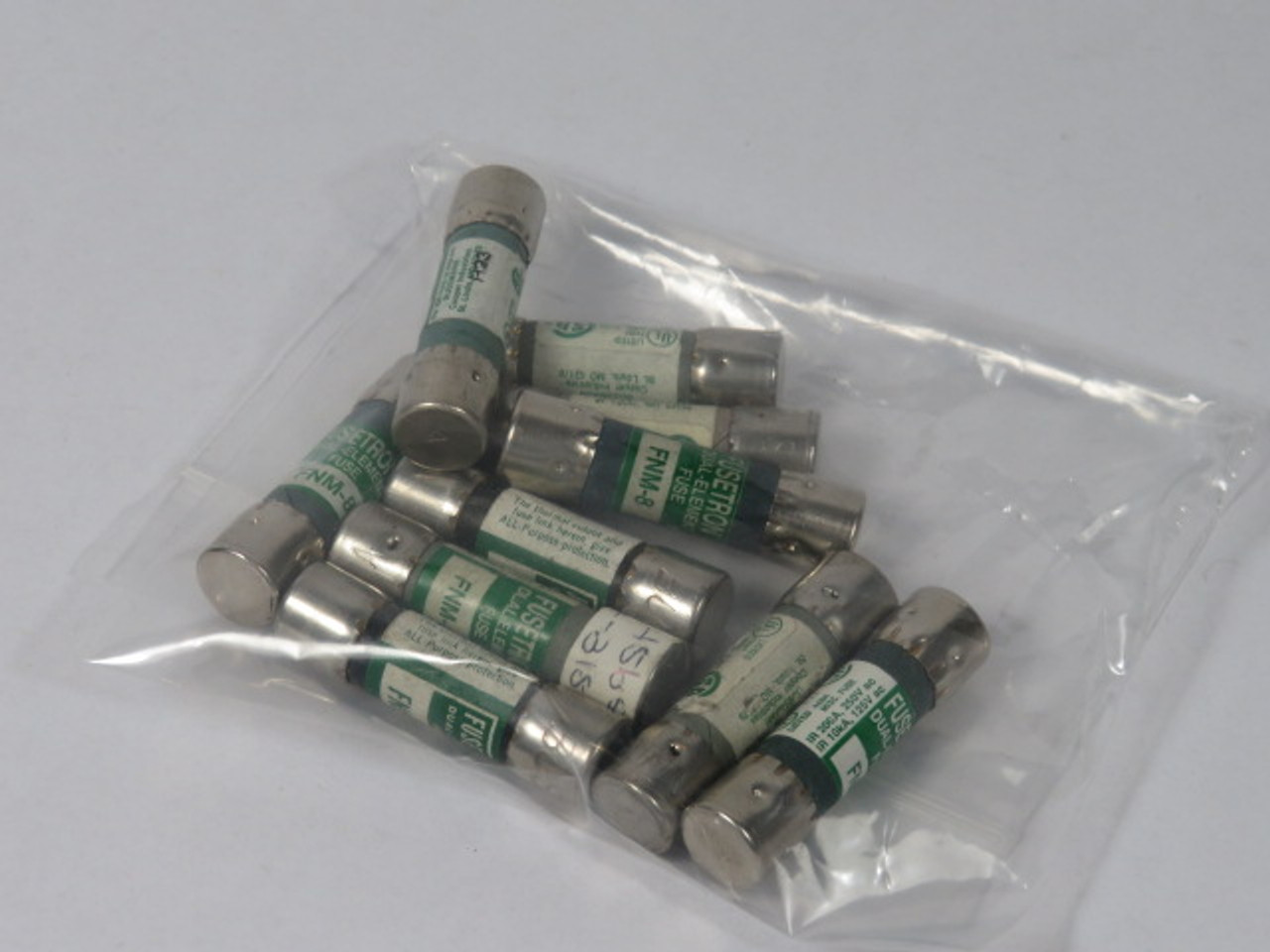 Fusetron FNM-8 Dual Element Fuse 8A 250V Lot of 10 USED