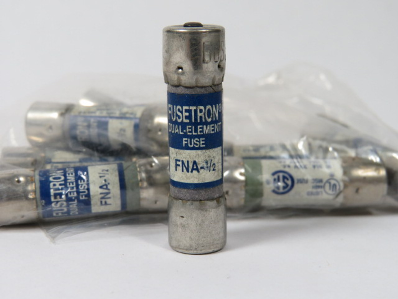 Fusetron FNA-1/2 Dual Element Fuse 1/2A 250V Lot of 10 USED