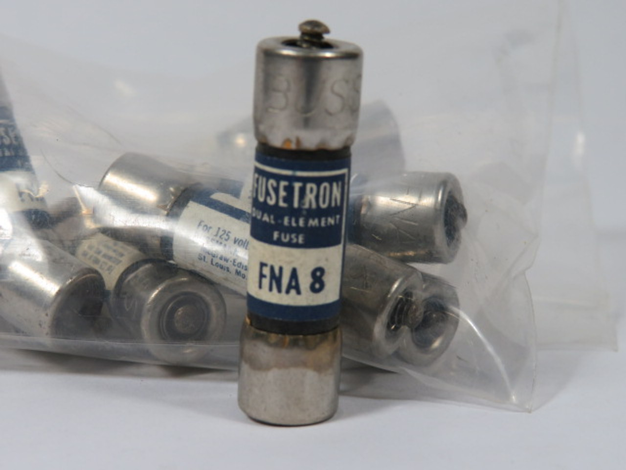 Fusetron FNA-8 Dual Element Fuse 8A 125V Lot of 10 USED