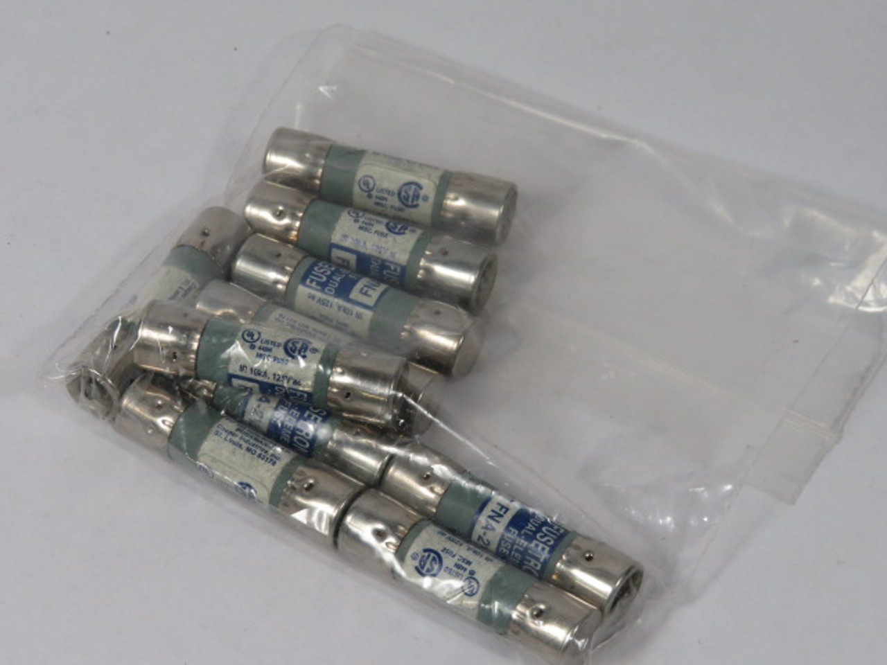 Fusetron FNA-2-1/2 Dual Element Fuse 2-1/2A 125V Lot of 10 USED