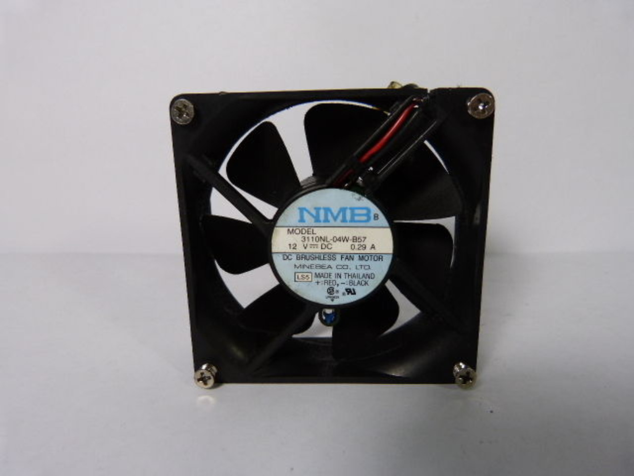 NMB 3110-04W-B57 Axial Fan 12VDC 0.29Amp USED
