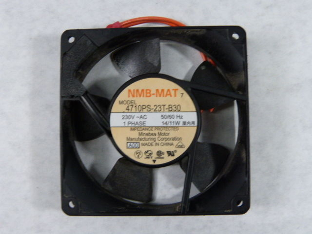 NMB 4710PS-23T-B30 Axial Fan 119mm 1Ph 14/11W 230VAC 50/60Hz USED