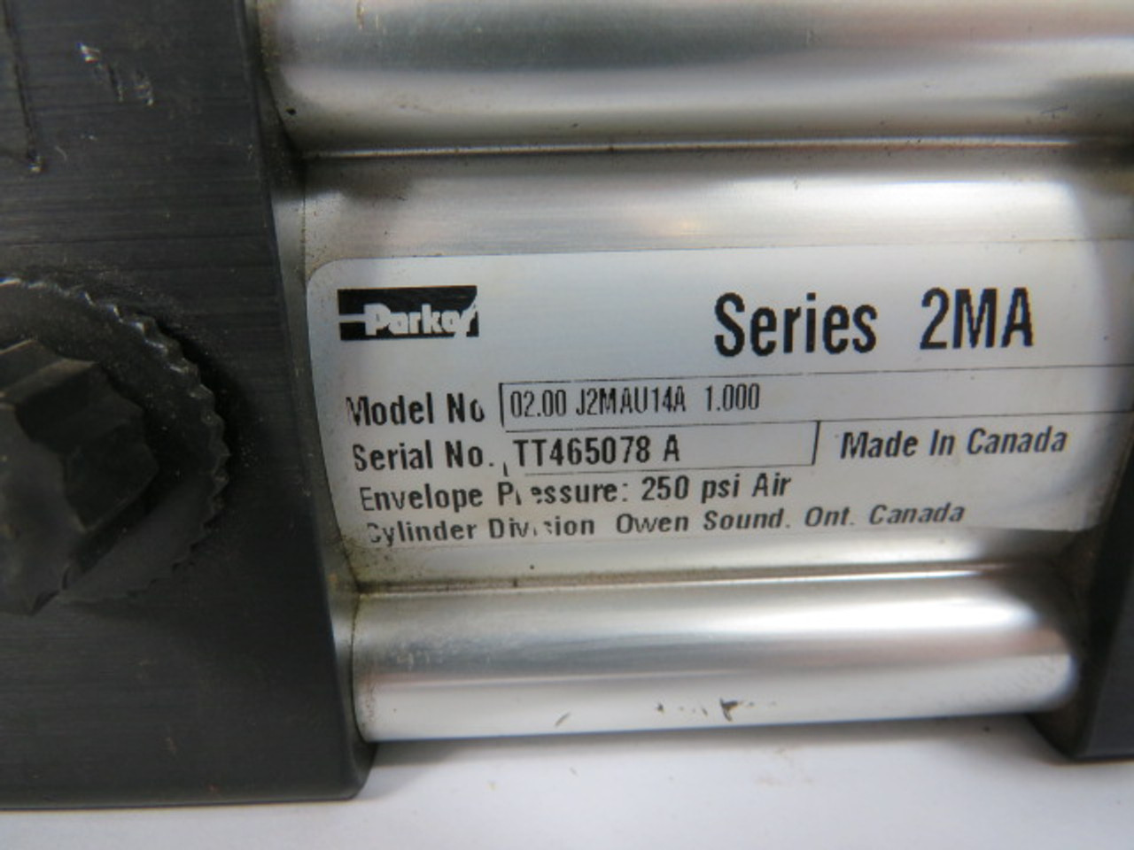 Parker 02.00J2MAU14A1.000 Pneumatic Cylinder 2" Bore 1" Stroke USED