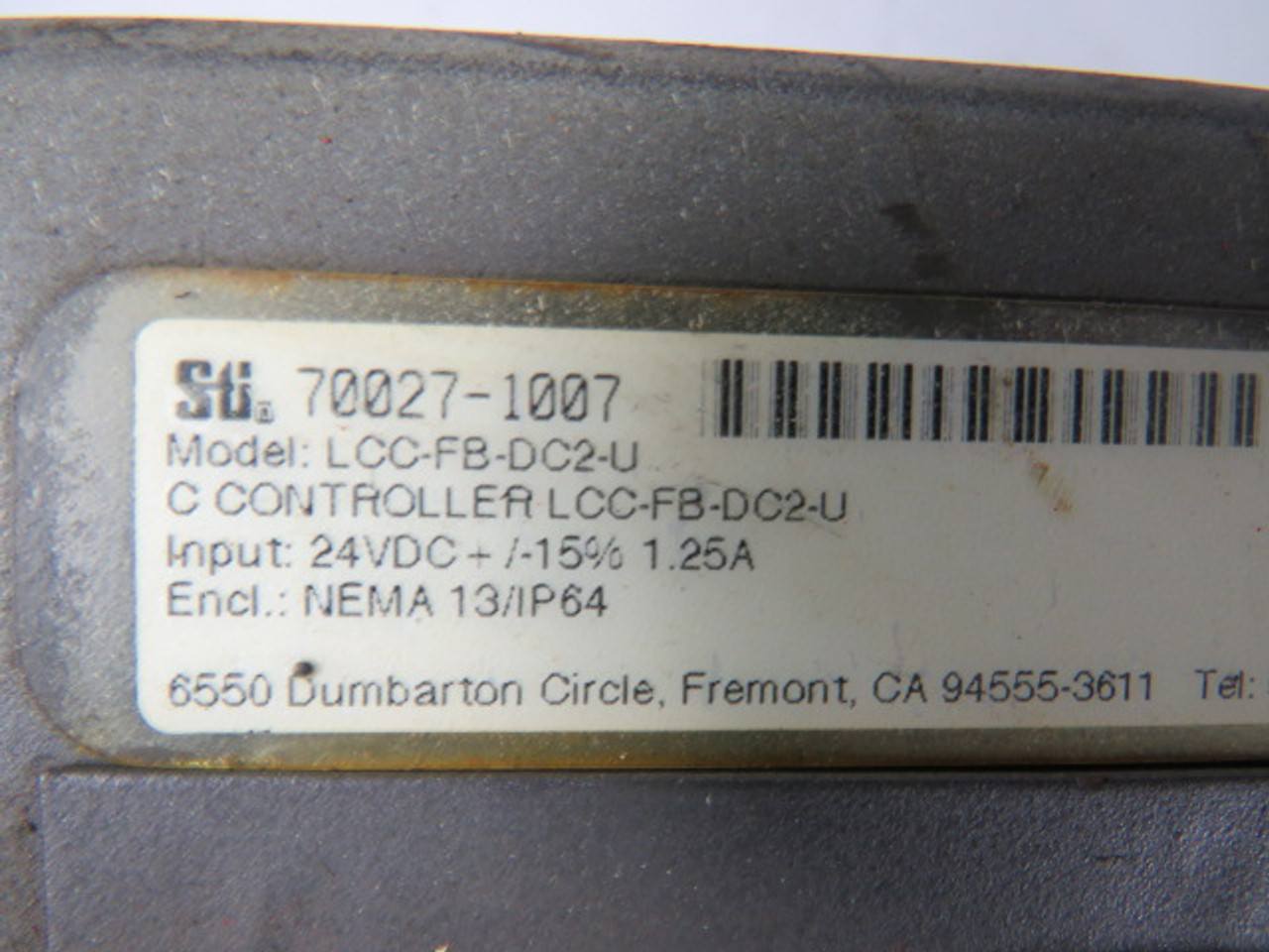 STI LCC-FB-DC2-U Light Curtain Controller 115-120VAC 24VDC  (NO CABLE) USED