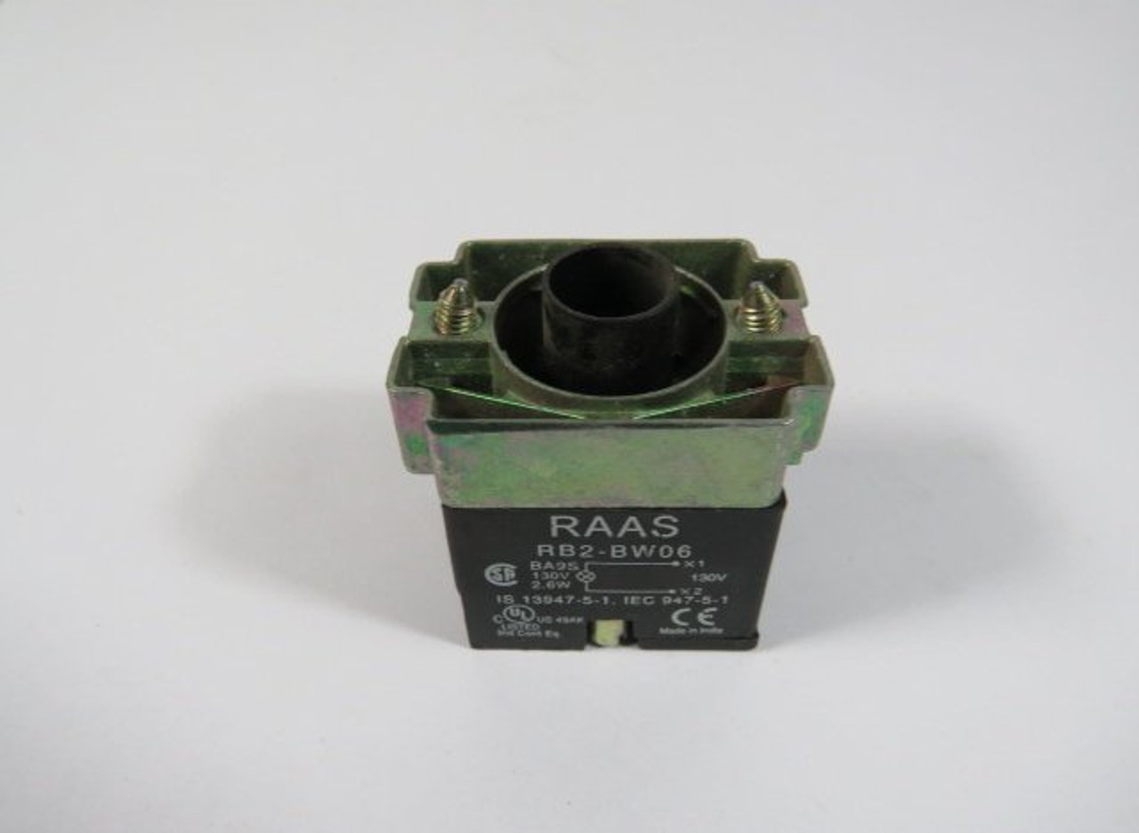 RAAS RB2-BW06 Lamp Module w/ Mounting Latch 130V 2.6W USED