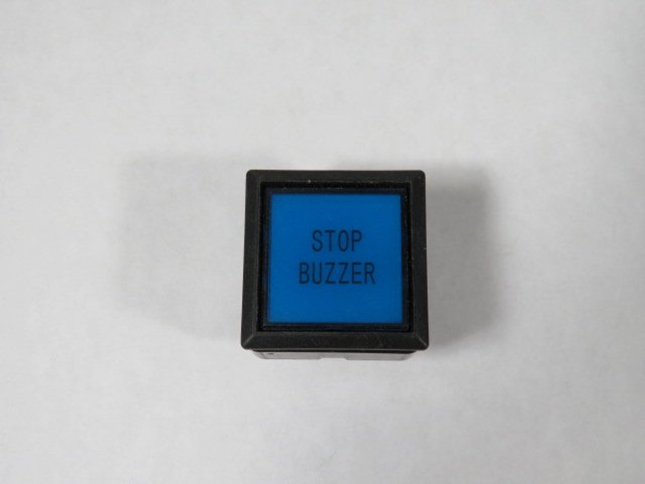 IDEC LW7L-M1-S Blue Square Push Button Operator "STOP BUZZER" USED