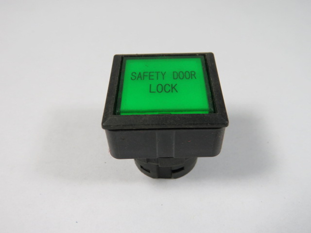 IDEC LW7L-M1-G Green Square Push Button Operator "SAFETY DOOR LOCK" USED