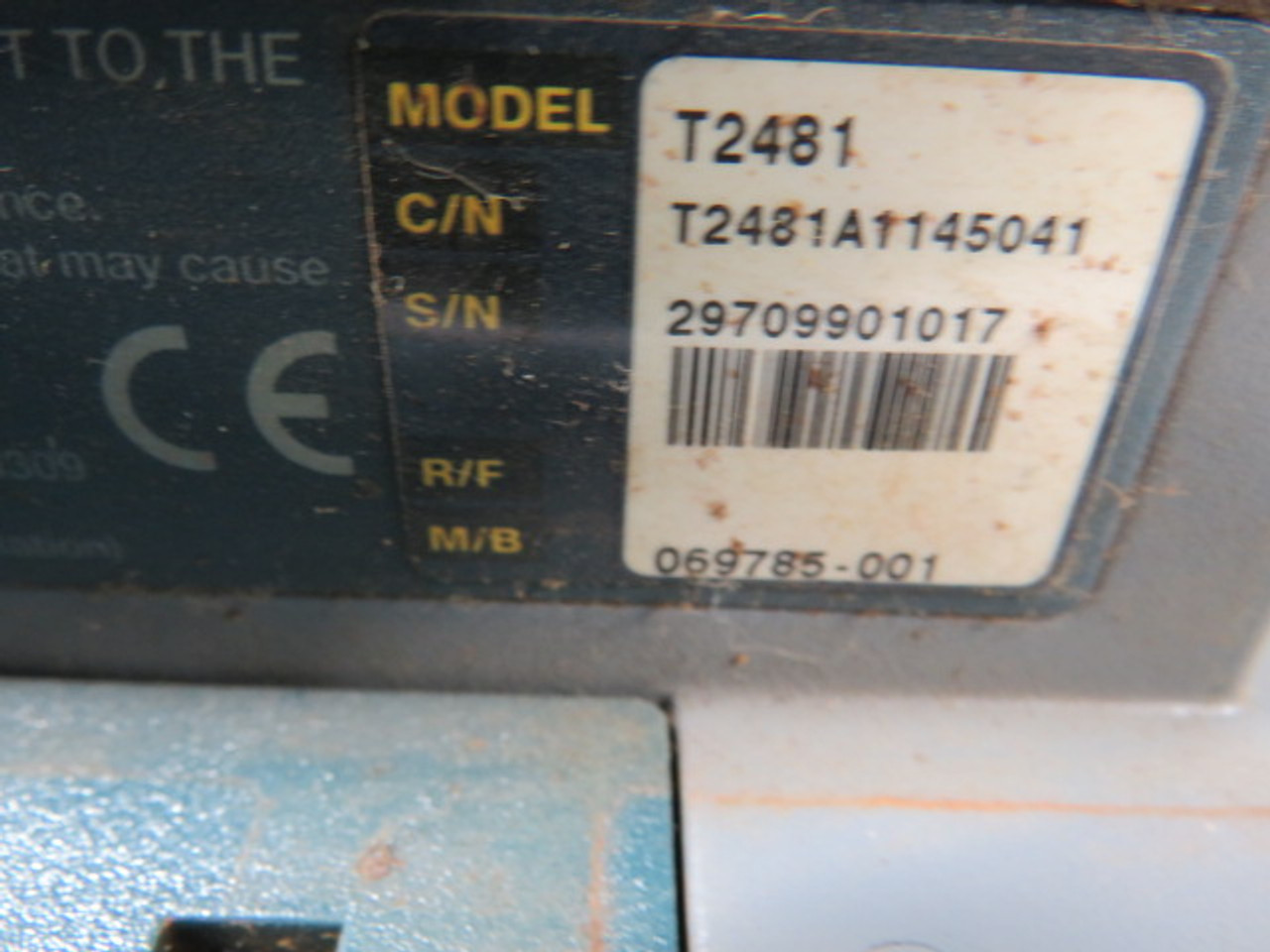 Intermec T2481 Stationary Data Collector 12V (MISSING BUTTONS/DAMAGED) ! AS IS !