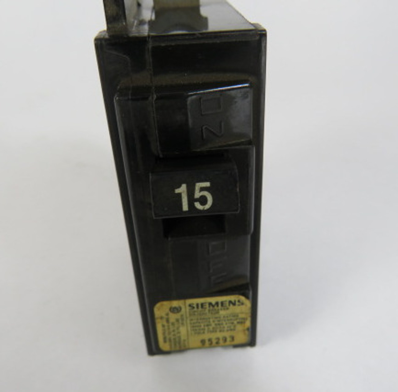 Siemens BQSWD115 Circuit Breaker 15A 120/240VAC 2 Pole USED