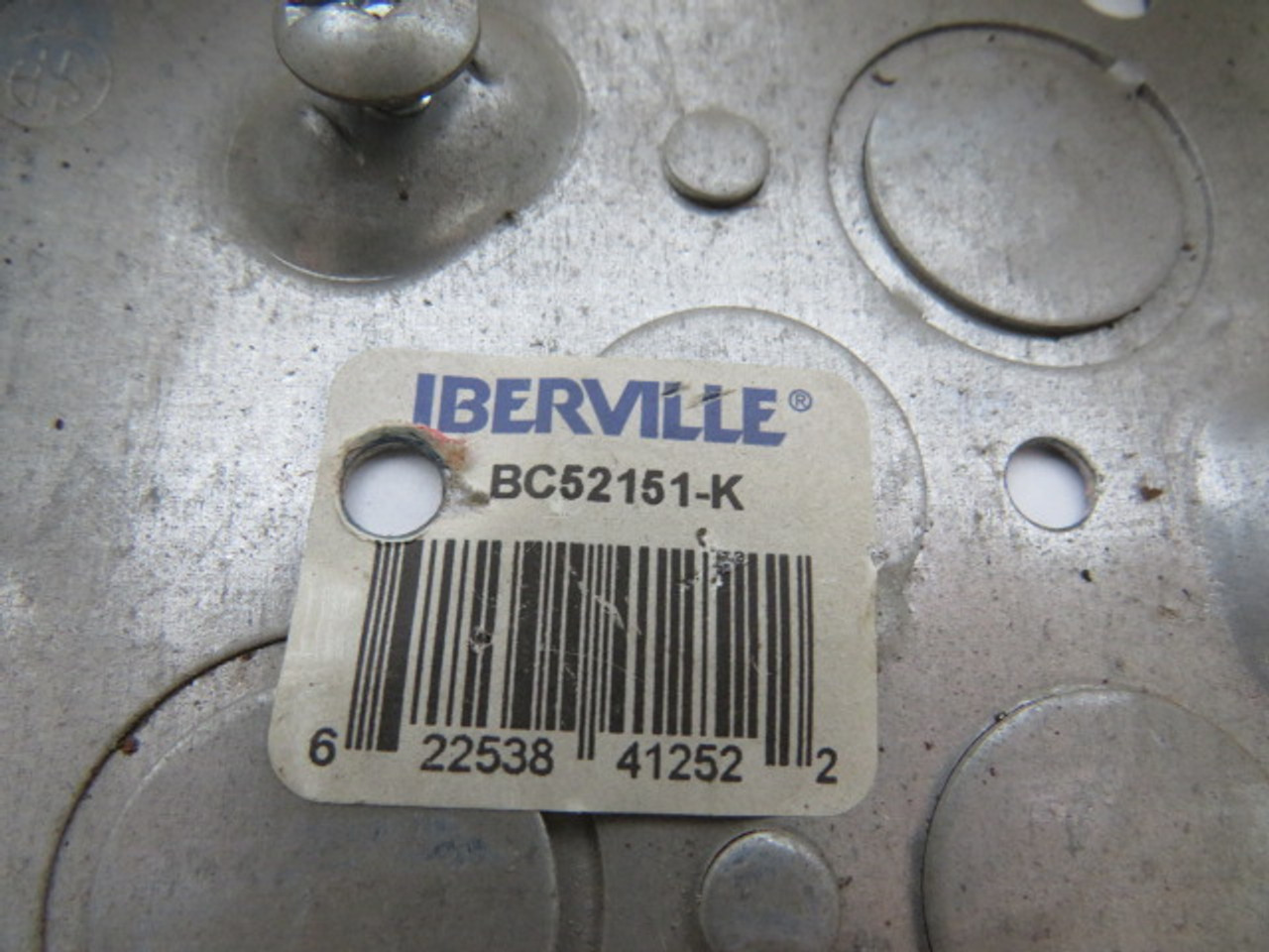 Iberville BC52151-K Square Junction Box 21"cu in 4"L/WX1-1/2"D USED