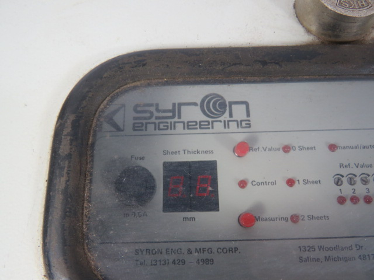 Syron Engineering SNR20.05-51 Double Blank Analyzer MISSING KEY USED