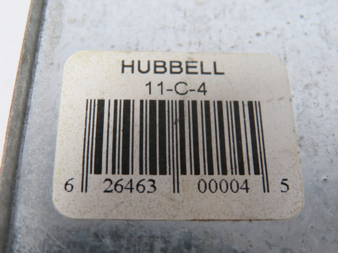 Hubbell 11-C-4 Blank Steel Cover for Utility Box 4"LX2-1/2"W USED