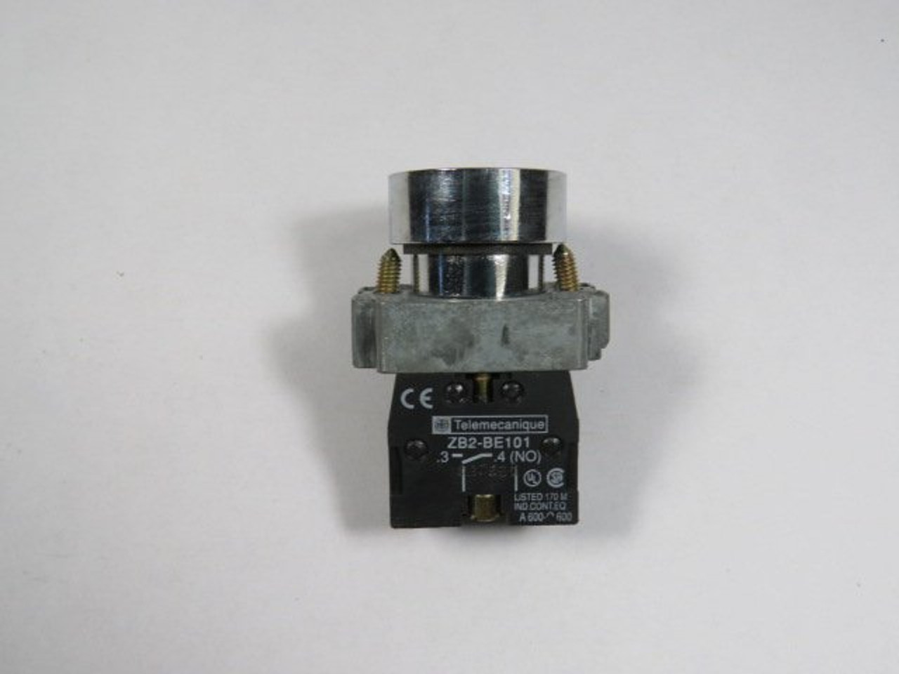 Telemecanique ZB2-BA2 Black Push Button 1NO USED