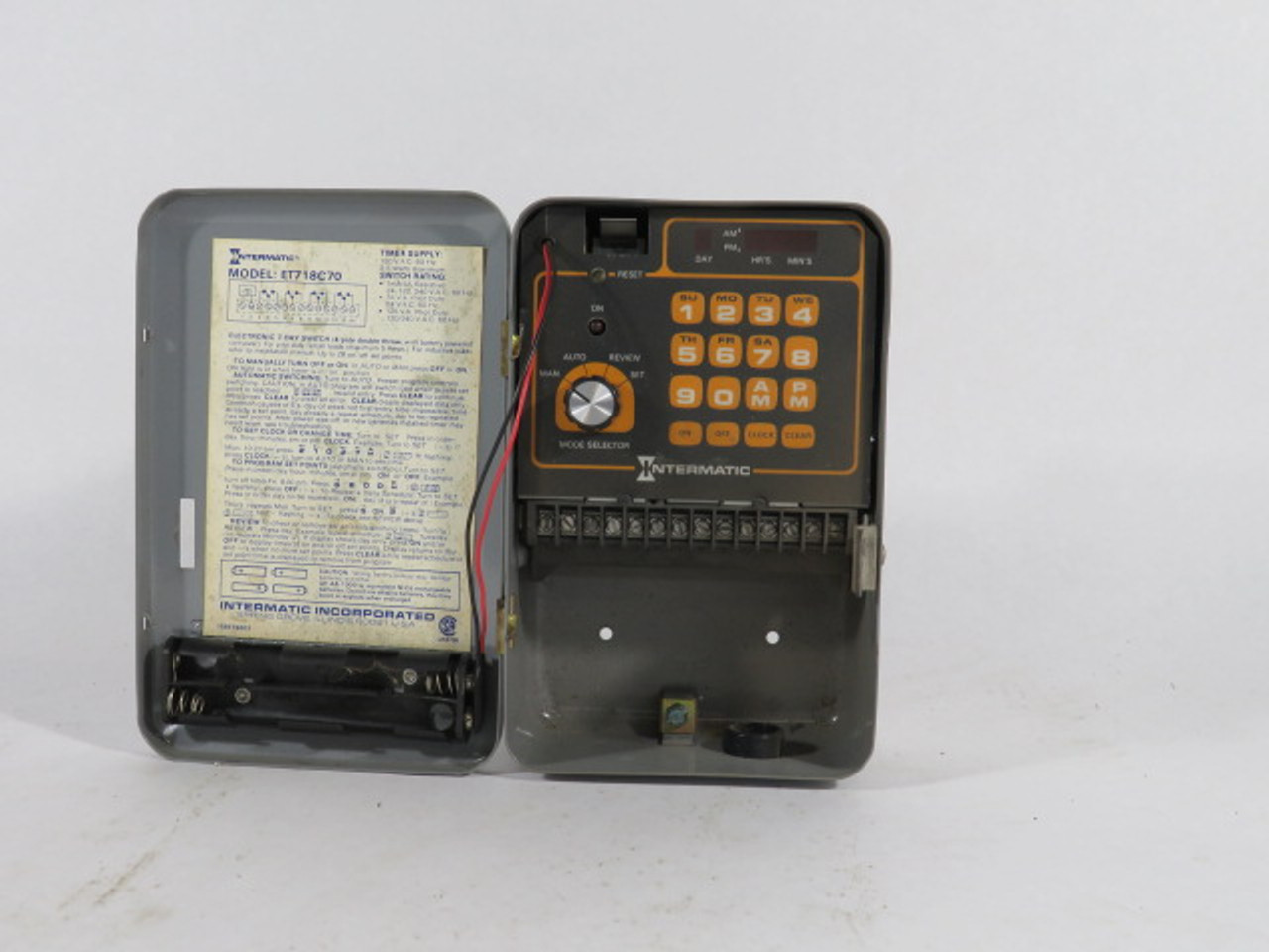 Intermatic ET718C70 Electronic Time Switch 120 VAC 60Hz USED