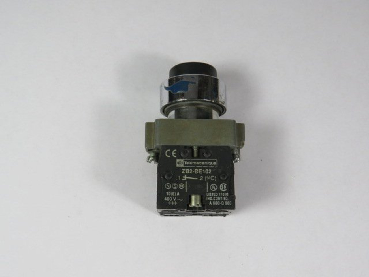 Telemecanique ZB2-BG0 Key Selector Switch 1NO/1NC 3-Position No Key USED