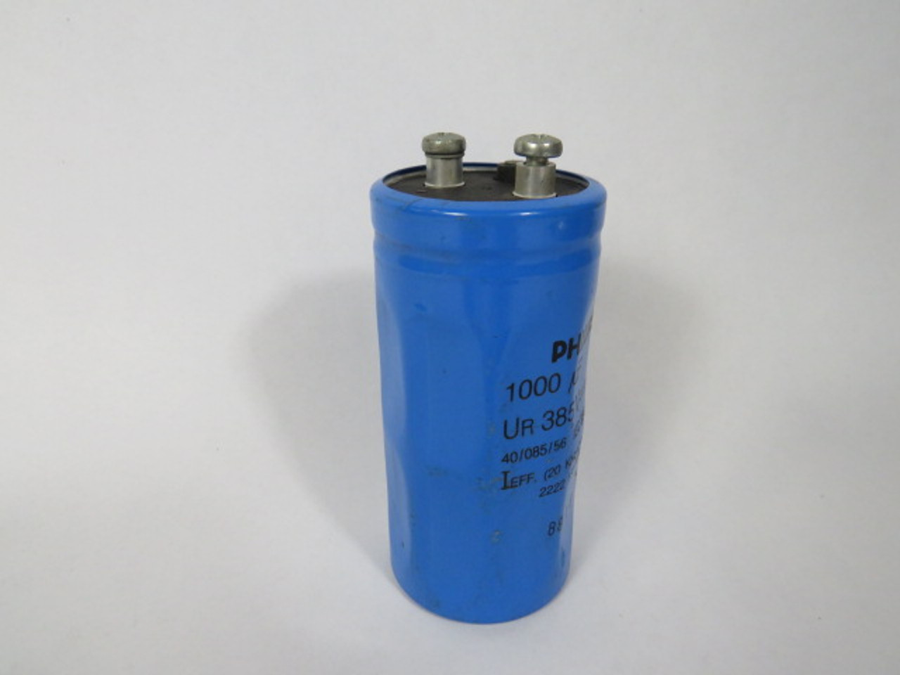 Phillips 2222-155-90005 Capacitor 1000uf 385VDC 20kHz 7.9A 70DEG C USED