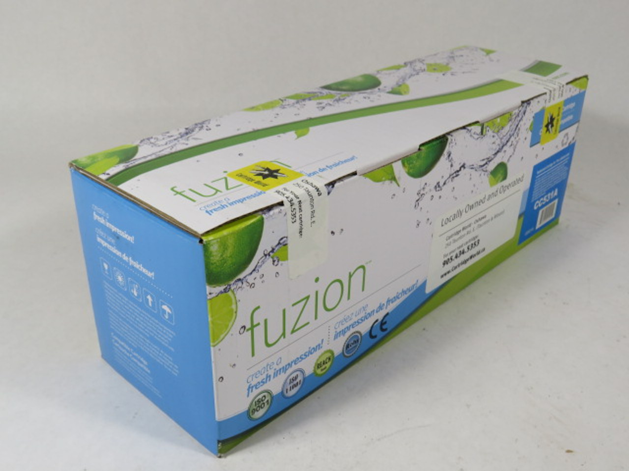 Fuzion CC531A Replacement For HP CC531A Cyan Toner *SEALED* NEW